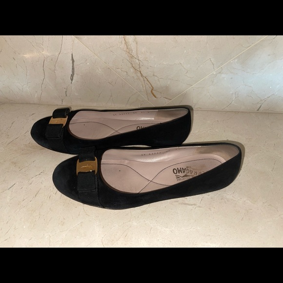 Ferragamo Suede Ballet Flats - Picture 3 of 5